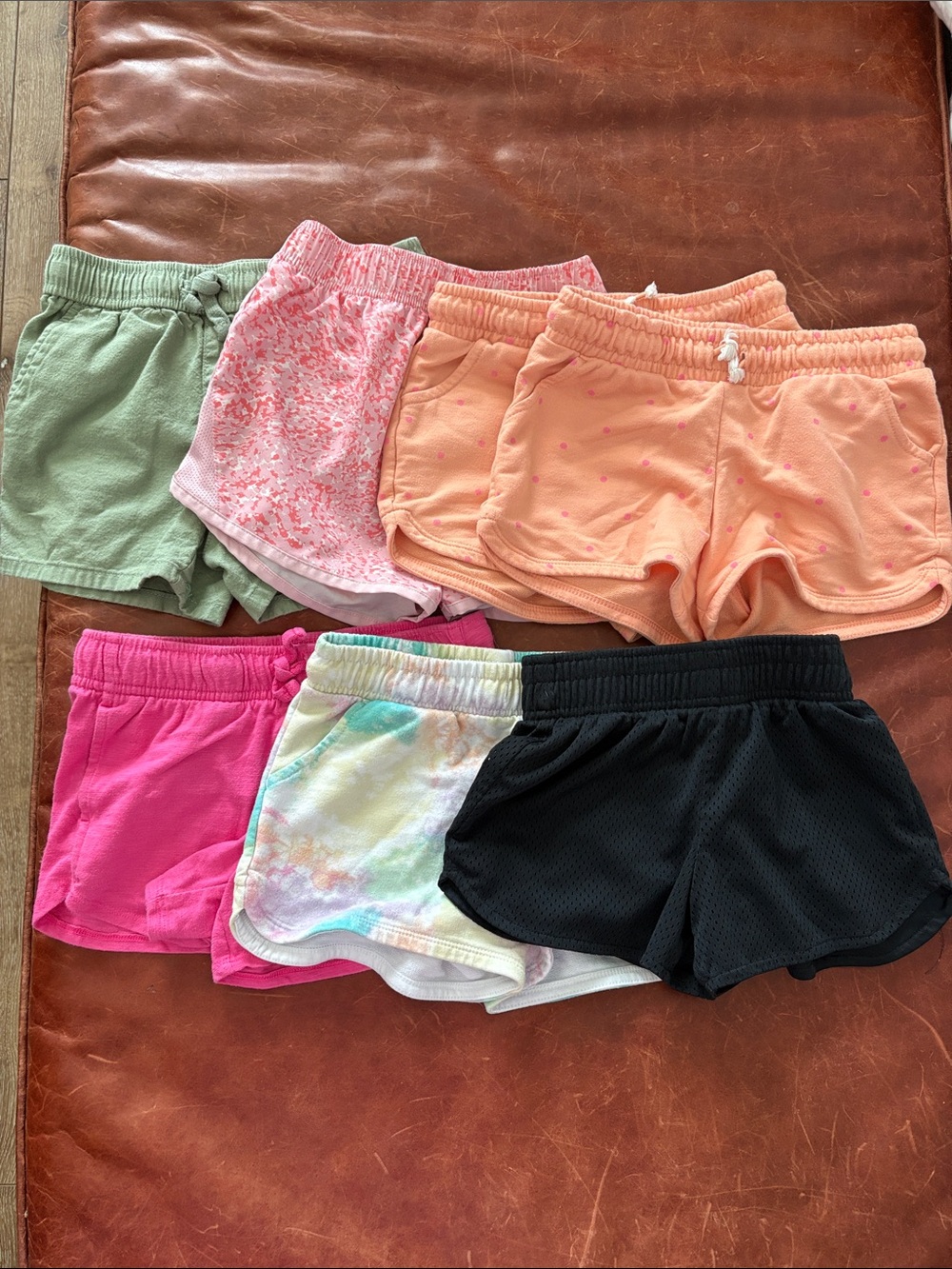 7 Piece - Kids Basic Pull-On Shorts Pack - Mixed Colors